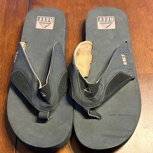 Reef Men's Flip-Flops in Dark Gray and Tan